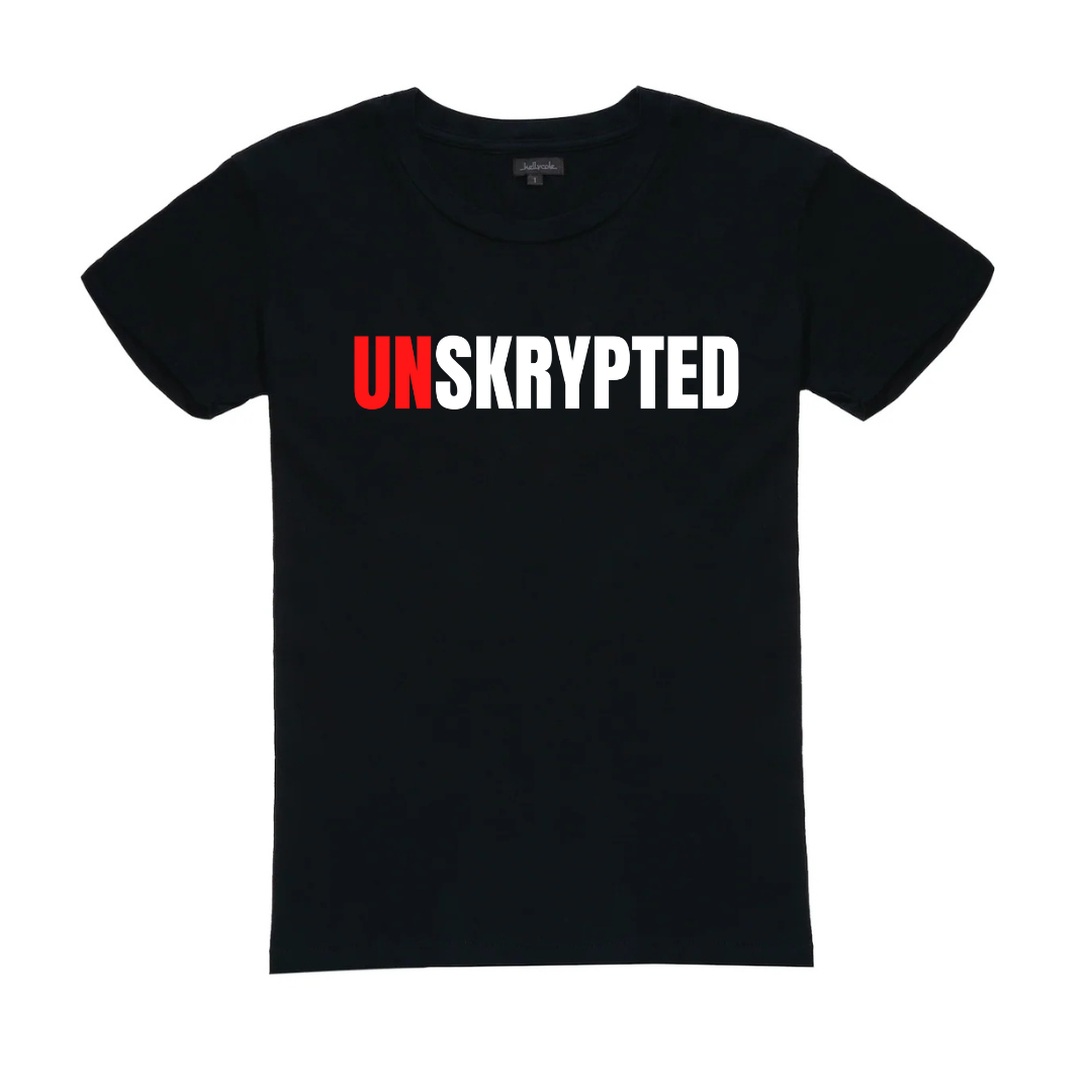 Unskrypted Signature Tee (Black/White)