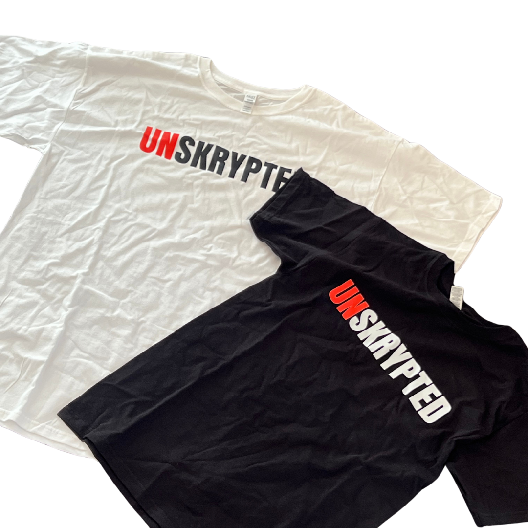 Unskrypted Signature Tee (Black/White)
