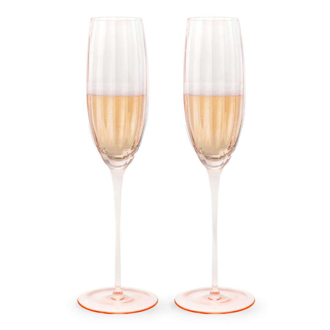 Pink Champagne Flutes