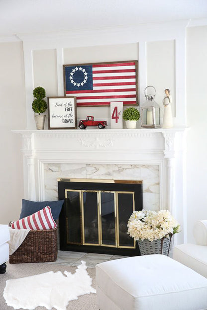 Map of America Luxurious Faux Fur Rug/Throw