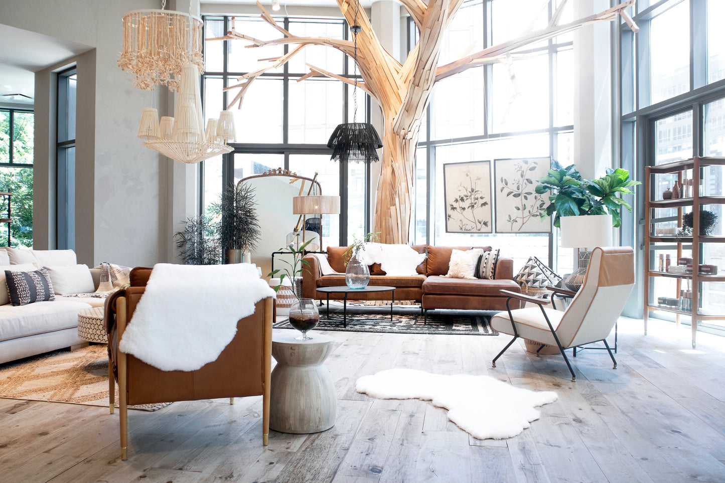 Map of America Luxurious Faux Fur Rug/Throw