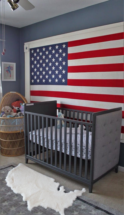 Map of America Luxurious Faux Fur Rug/Throw