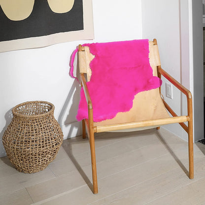 Fuchsia Map of Africa Luxurious Faux Fur Rug/Throw