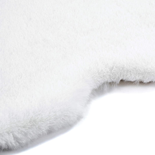 White Map of Africa Luxurious Faux Fur Rug/Throw