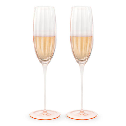 Pink Champagne Flutes