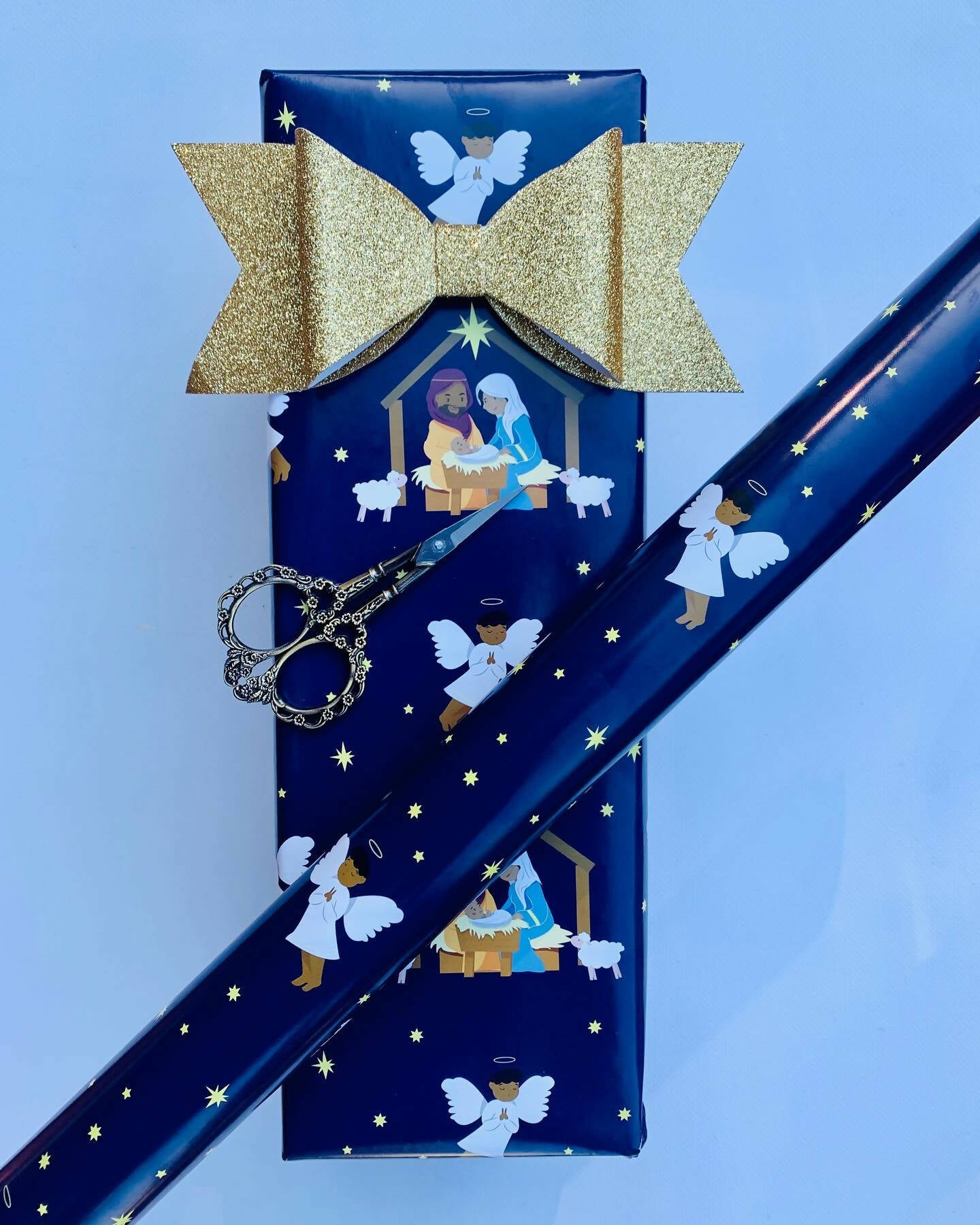 Black Nativity Wrapping Paper (Set of 5 sheets)