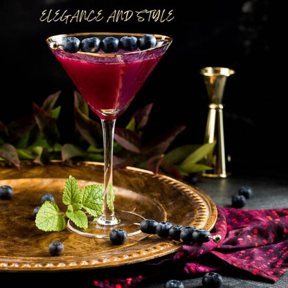 Handmade Hammered Cocktail Glasses