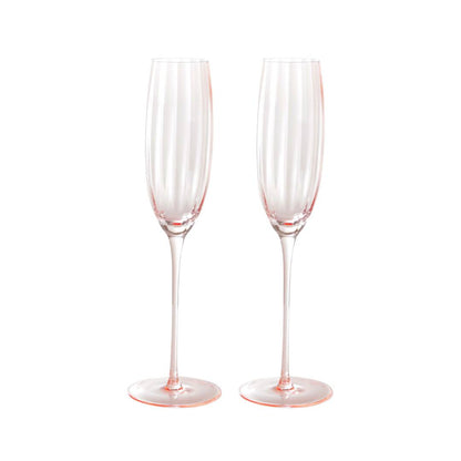 Pink Champagne Flutes